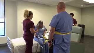 Physical Therapy Transfer Training  How To Transfer From Wheelchair To Bed [upl. by Tyne]