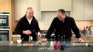 How to make a frappé coffee using an aerolatte milk frother [upl. by Naehgem]