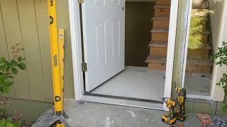 Jeld Wen Front Door Installation  Really crappy products and craftsmanship PART 1 [upl. by Fortunato]