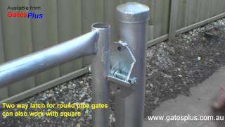 Gate Latch 2 way for round pipe and square [upl. by Mano479]