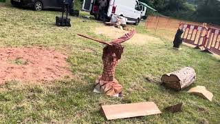 A fabulous range of wooden sculpture at Caerleon festival 2024 [upl. by Mechling]