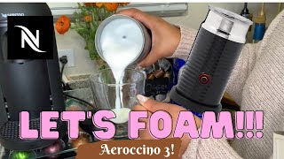 How To Foam Milk With Aeroccino 3 Make Coffee With Foam Tips amp Tricks  Easy Foamed Latte Recipe [upl. by Ahseele]